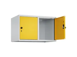 opzetkast,v. locker,2vak.,vak B 400mm,HxBxD 500x800x500mm,draaigrendel