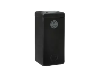 Afvalbak 90 liter, EarthBin grijs zwart - 1