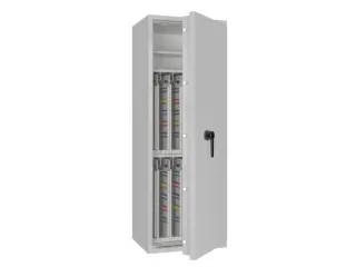 sleutelkluis,HxBxD 1400x500x420mm,800haak,legborden,romp RAL7035 - 3