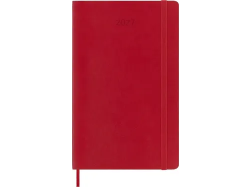 Agenda 2027 Moleskine 12M Weekly 7dag/1pagina large sc scarlet red