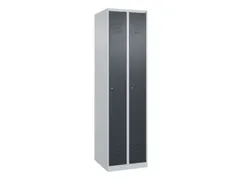 locker,HxBxD 1850x500x500mm,2vak,vak B 250mm,cil.-slot,staand op vloer