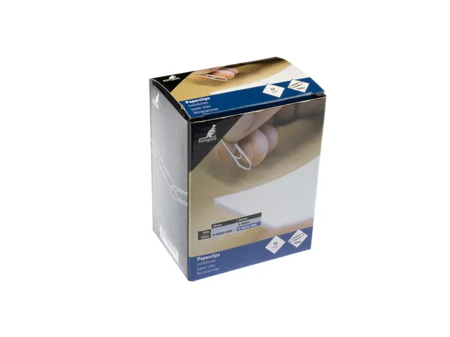 Paperclip Kangaro verzinkt hoekig 26 mm doosje à 1000 stuks