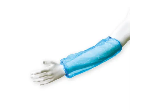 Mouwovertrek Hynex PE blauw 100 stuks