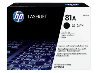 HP 81A Toner CF281A Zwart 10500 Pagina’s Origineel - 1