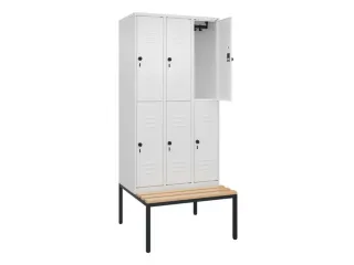 Dubbeldekse dekenkist,HxBxD 2120x900x815mm,3x2vak.,vak B 300mm - 2