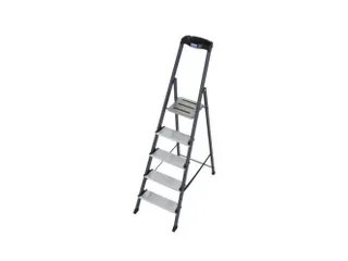 Trapladder,Eenzijdig,5Treden,Bordes M. Antislip Elementen - 1