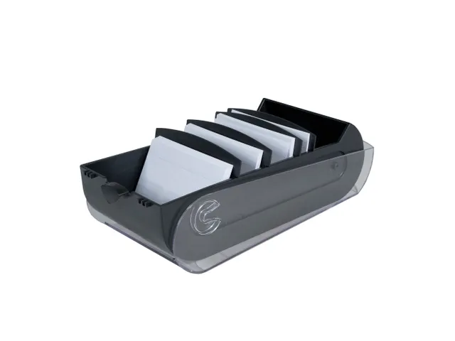 Steekkaartenbak BUNN YBOX A7 zwart/krist.