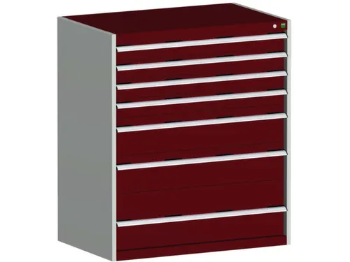 Ladekast 1200x1050x650mm 7laden 200kg Kleur Ral3004