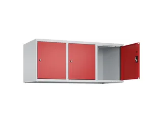 opzetkast,v. locker,3vak.,vak B 400mm,HxBxD 500x1200x500mm - 1