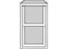 hangmappenkast HxBxD 711x413x622mm 2hangmappenframes grijs
