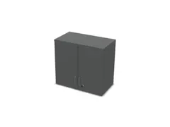 opzetkast v. kast met openslaande deuren MS-donkergrijs 740x800x445mm