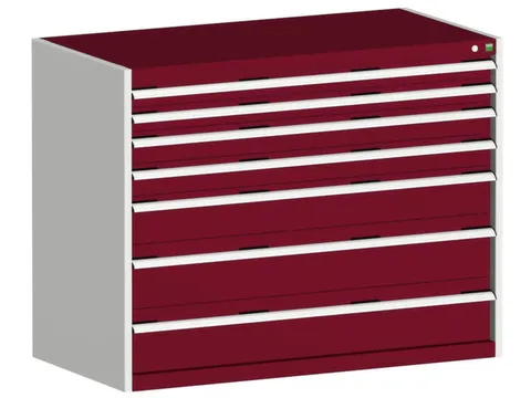 ladekast 1000x1300x650mm 7laden zware lasten RAL7035 front RAL3004