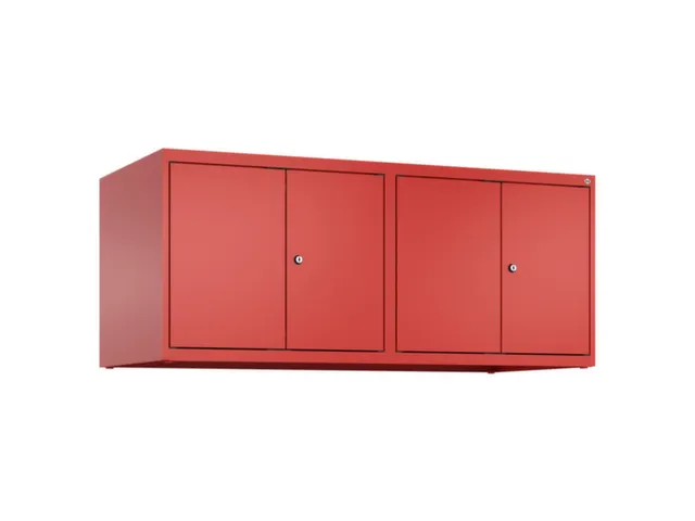 opzetkast,v. locker voor scheiding van kleding,4vak.,vak B 300mm