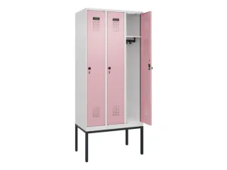 locker,HxBxD 2120x900x500mm,3vak,vak B 300mm,draaigrendel - 1