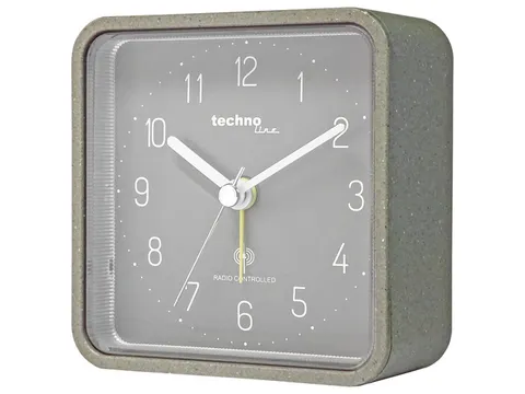 Wekker Technoline WT 775 91x91x40mm grijs analoog