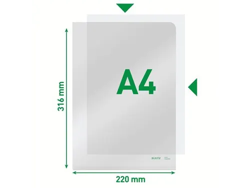 L-map Leitz 4153 premium A4 0.15mm PVC glashelder