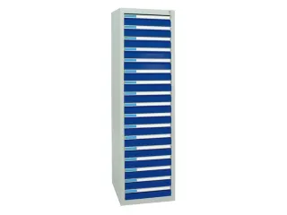 ladekast HxBxD 1800x500x500mm 17laden vergrendeling RAL7035 RAL5010 - 1