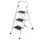 vouwtrapje,3treden m. antislipmatten,HxBxD 1040x465x730mm,wit,staal
