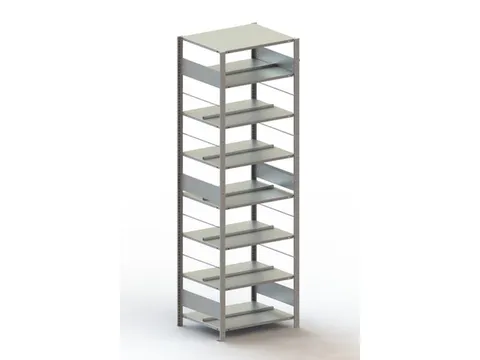 dossierstelling,grondveld,HxBxD 2500x806x636mm,vaklast 80kg