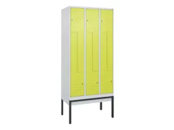 Z-garderobekast,HxBxD 2120x900x500mm,vak B 150/300mm,cil.-slot