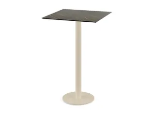 statafel,HxBxD 1090x700x700mm,rechthoekig,schotelvoet zandkleuren - 1