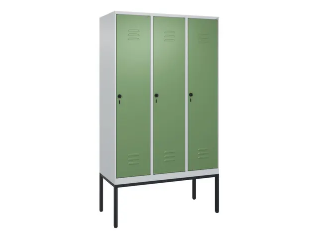 locker voor scheiding van kleding,HxBxD 2120x1200x500mm,3vak