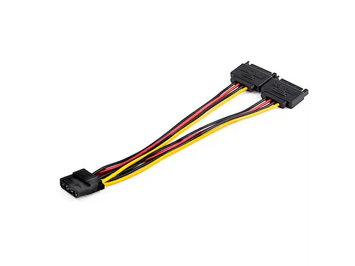 SATA naar LP4 Voedingskabel Adapter 4 Pin LP4 Molex(F)-Dual SATA(M)