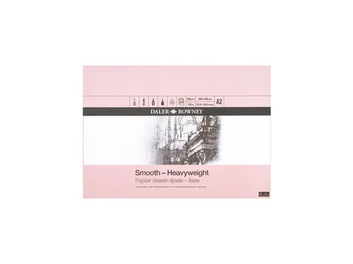 Tekenpapier Daler-Rowney Smooth Heavyweight 220gr A2 natuurlijk wit