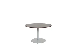 Linesto Vergadertafel Vaste Hoogte 120cm Rond Logan Eiken 25mm Alu - 1