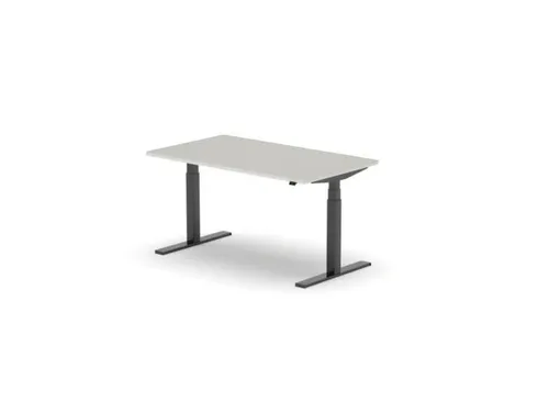 Elektrisch ihv bureau,HxBxD 650-1310x1800x900mm,blad lichtgrijs
