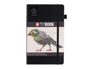 Schetsboek Sakura 80 witte vellen 140gr 130x210mm zwart - 1