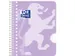 Bloc de cours Oxford School A5+ ligné 17 perf 160 pages 80g pastel as