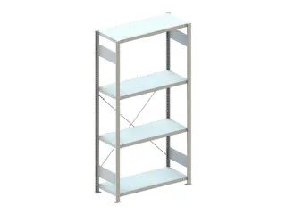 magazijnstelling,grondveld,HxBxD 2000x1056x436mm,vakl. 150kg - 1