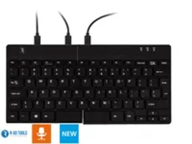 OUTLET Split Break V2 ergonomisch toetsenbord Qwerty US Zwart bedraad