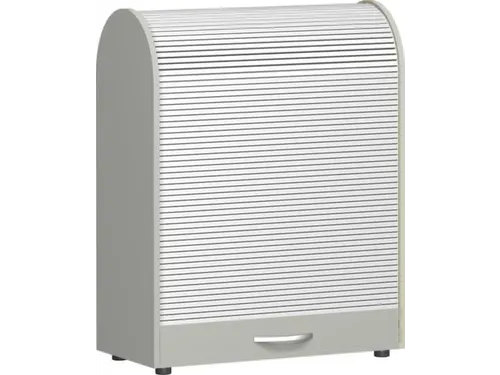 roldeurkast met verticale deur,HxBxD 1030x800x400mm,2xhouten vloer