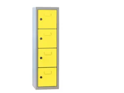 lockerkast,HxBxD 778x225x200mm,1x4vakken,RAL7035,front RAL7035