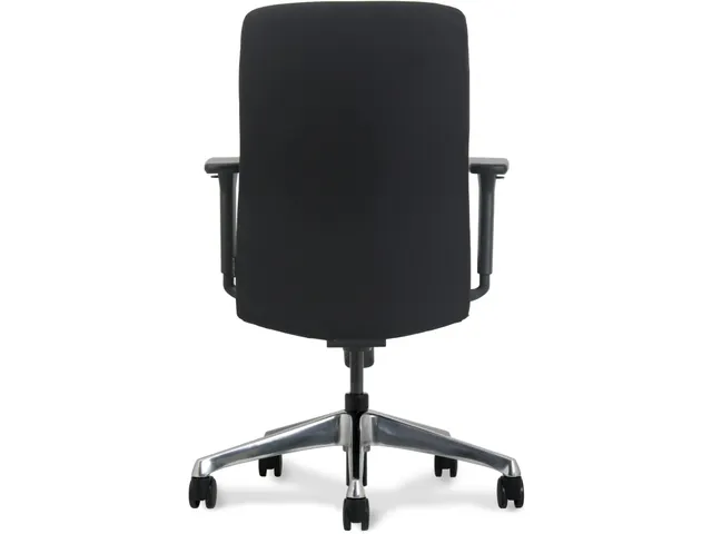 Bureaustoel Ergo Zwart NEN-EN 1335 Alu Voetkruis Arbo Goedgekeurd