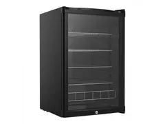 Husky Display Koelkast 130L transparant glas Zwart