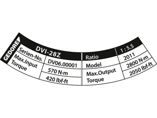 DVI-28Z Koppelvermenigvuldiger DREMOPLUS ALU 2800 Nm