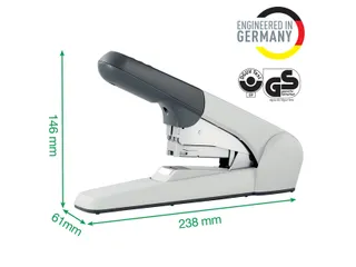 Blokhechter Leitz 5552 Heavy Duty Flat Clinch 60vel zilvergrijs - 8