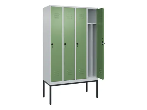 locker voor scheiding van kleding,HxBxD 2120x1200x500mm,4vak