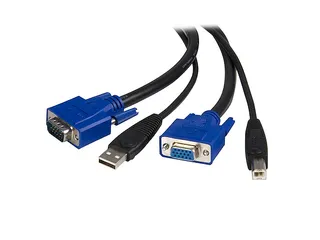 1,80 m 2-in-1 USB KVM-kabel - 1