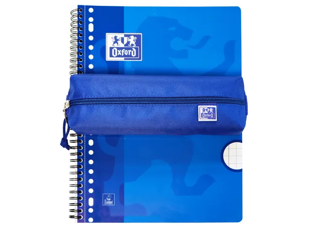 Trousse Oxford Kangoo rectangle bleu