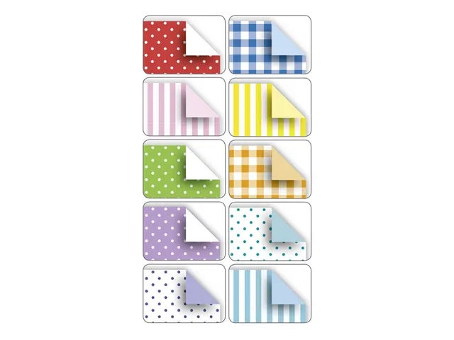 Vouwblaadjes Folia 80gr 20x20cm 50 vel 2-zijdig 10 basics designs