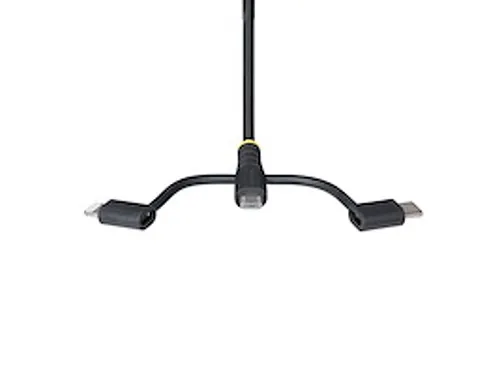 1m Robuuste USB Multi Oplaadkabel zwart
