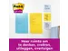 Memoblok 3M Post-it XL-LL Super Sticky 101mmx101mm groen met lijn 70 v