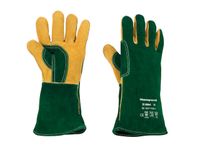 Handschoen Green Welding Plus Maat 10 Kevlar Groen Rundsplitleder