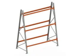 magazijnrek voor profielen,grondveld,tweezijdig,HxBxD 3300x2700x1400mm