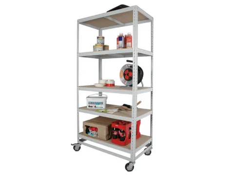 mobiele stelling,veldl. 200kg,vak BxD 900x500 500,lichtgrijs