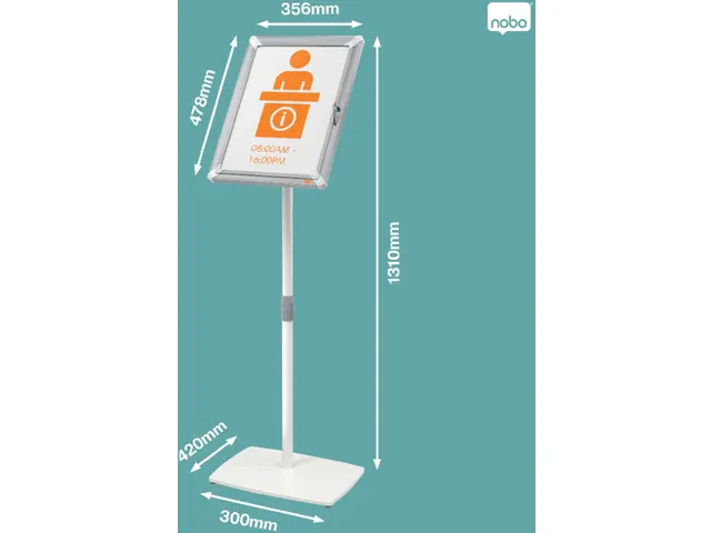 info vloerstandaard Premium Plus, afsluitbaar, ft A3